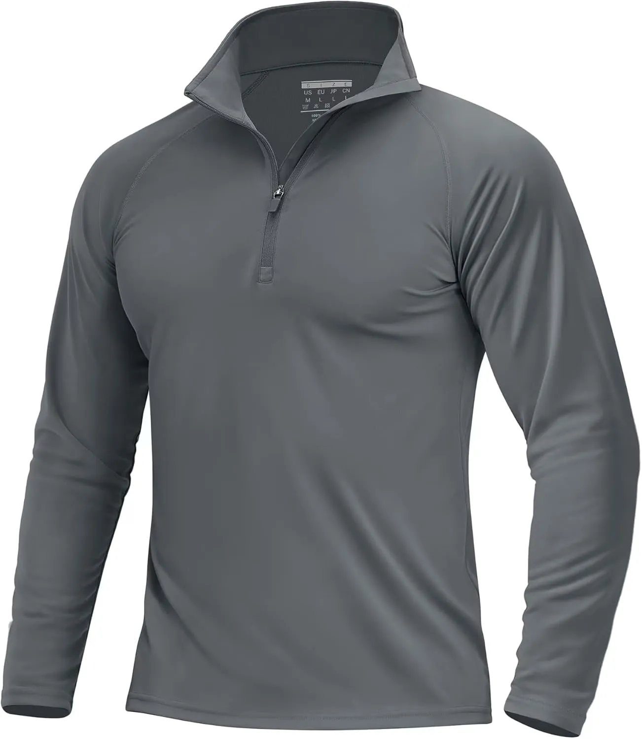Boladeci Men's UPF 50  Sun Shirts 1/4 Zip Long Sleeve SPF UV Protection Lightweight Quick Dry Quarter Zip Golf Shirts