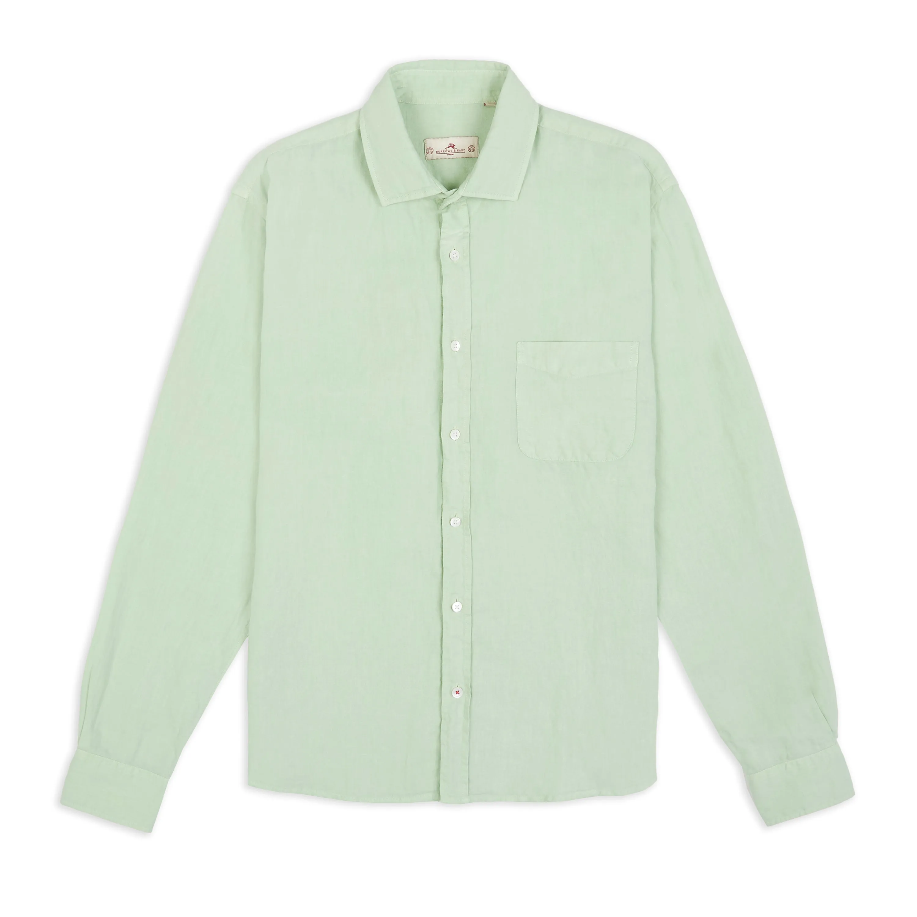 Burrows & Hare Linen Shirt - Mint