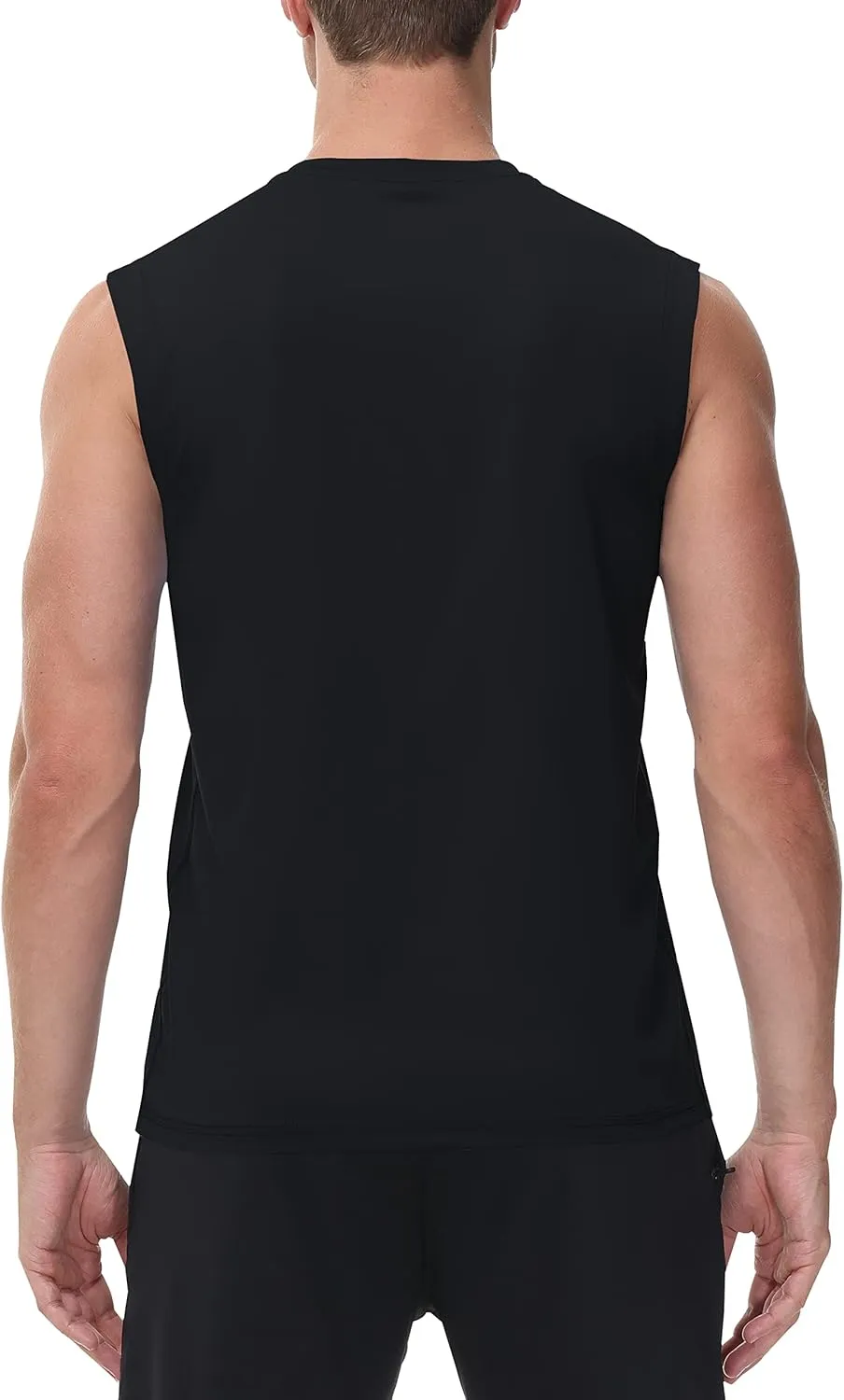 Cakulo Men's Workout Swim Sleeveless Shirts Quick Dry Beach Pool Tech Running Athletic Exercise Muscle Tank Top Big and Tall