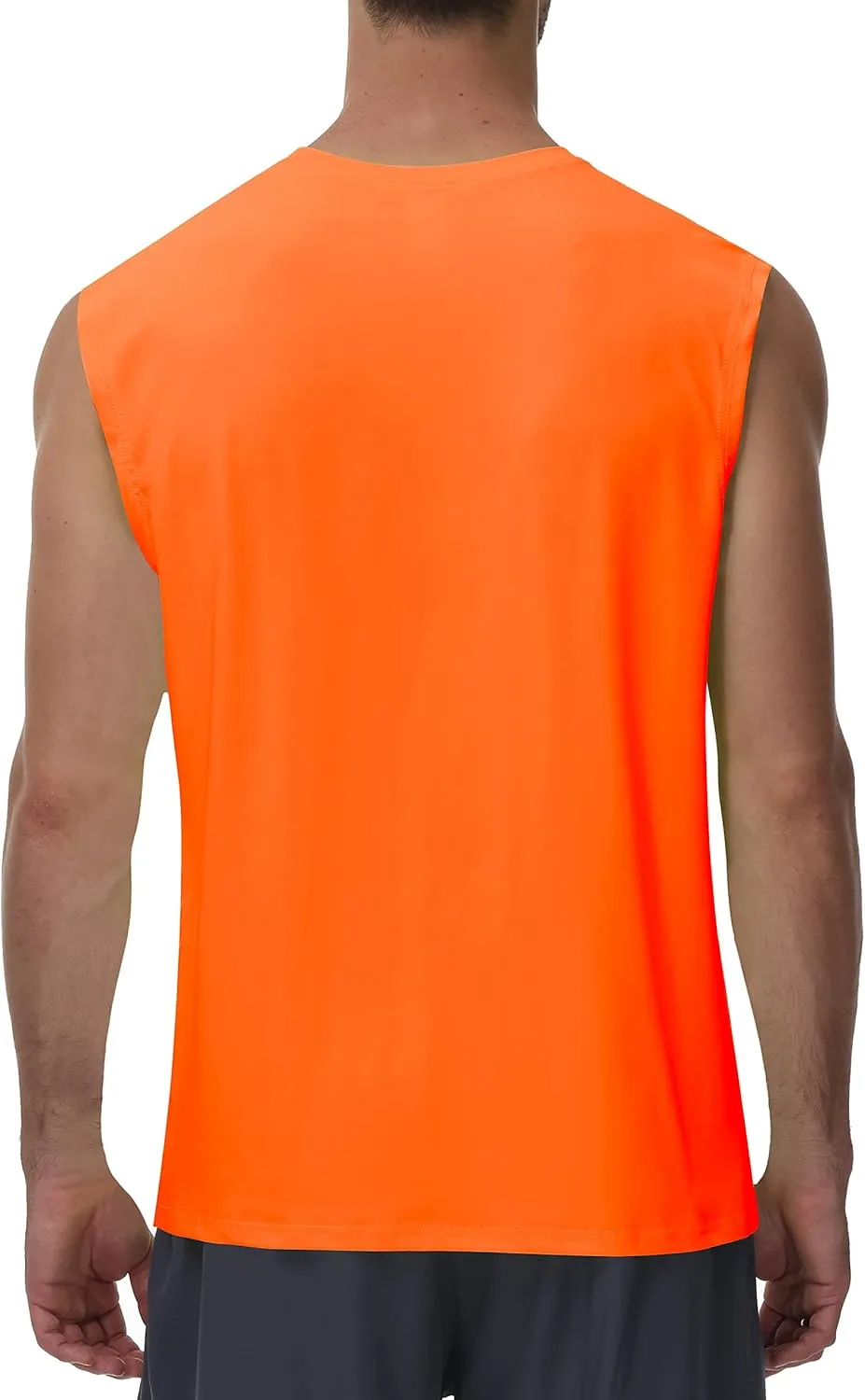 Cakulo Men's Workout Swim Sleeveless Shirts Quick Dry Beach Pool Tech Running Athletic Exercise Muscle Tank Top Big and Tall
