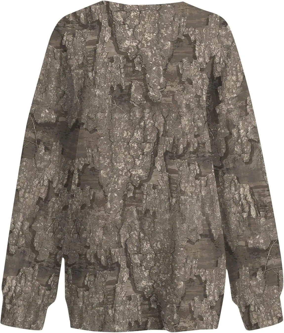 Camo Sweatshirt for Women Maple-Leaf Print Camo Crewneck Sweatshirts Long Sleeve Oversized Sweater Pullover Casual Tops