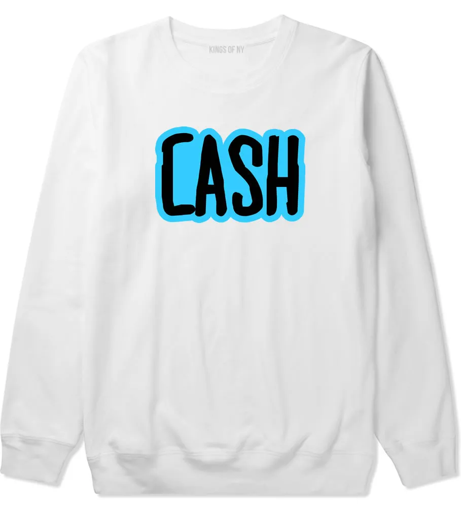 Cash Money Blue Style Boys Kids Crewneck Sweatshirt