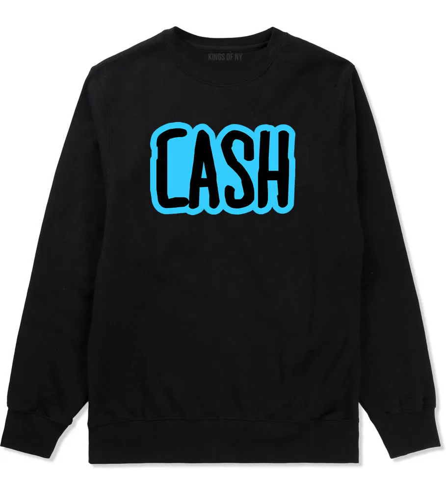 Cash Money Blue Style Boys Kids Crewneck Sweatshirt