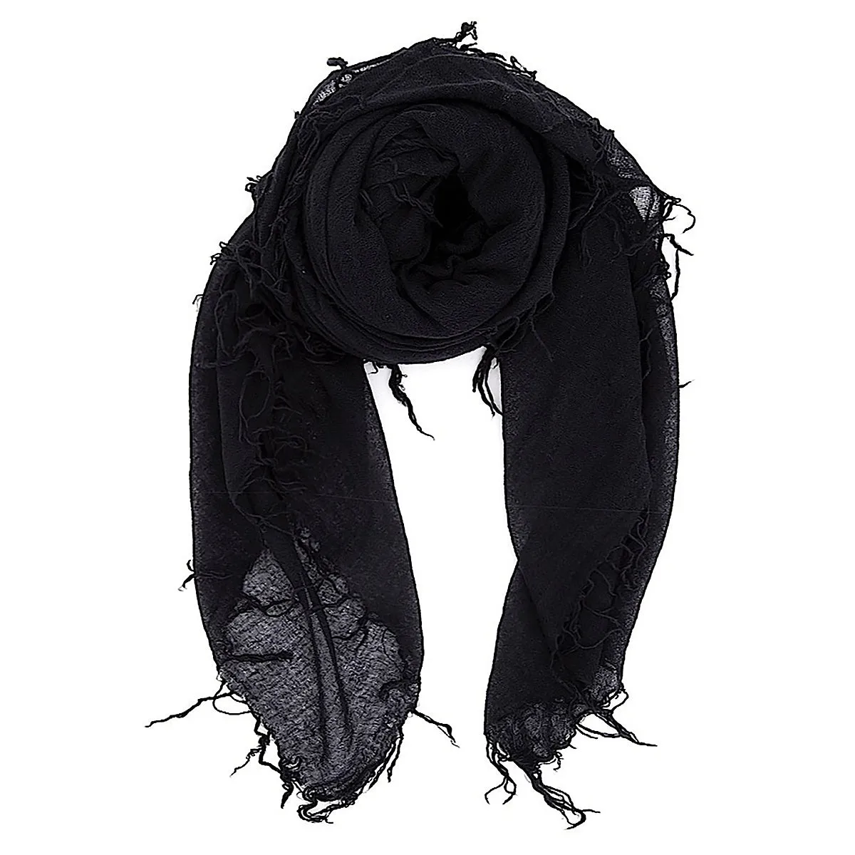 Chan Luu Scarf Soft Cashmere Silk Wrap Black & Duster Bag