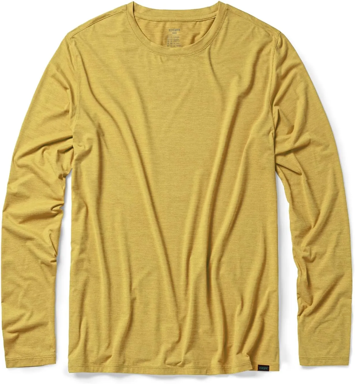 CQR Men's UPF50  Sun Protection Shirts, Quick Dry Long Sleeve Rash Guard, Athletic Running Workout Fishing Cooling Shirts