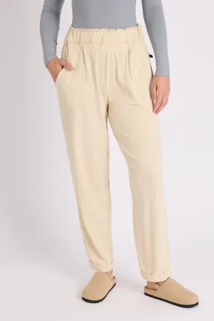 CREAM TRACK PANT