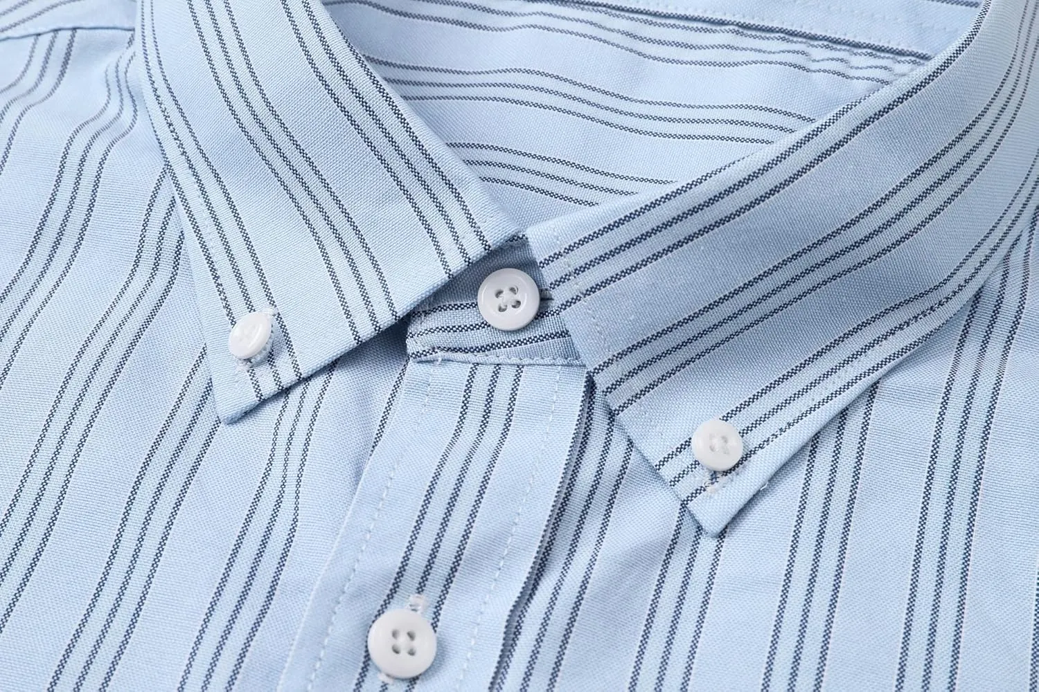 Cromoncent Mens Long Sleeve Oxford Button Down Shirts Casual Dress Shirt for Men,100% Cotton,Plaid/Stripes Shirts