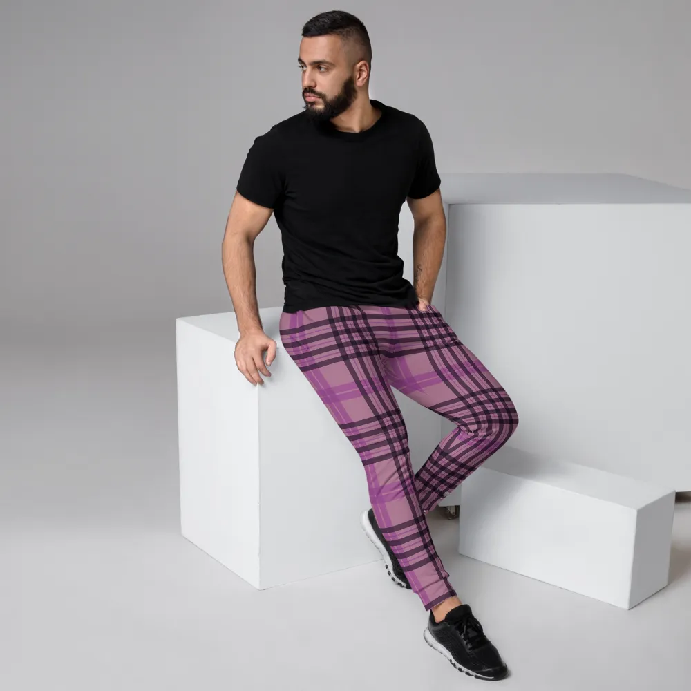 CRXWN | Drip or Dye | Plaid Season 1 Unisex Jogger Sweatpant Think Pink