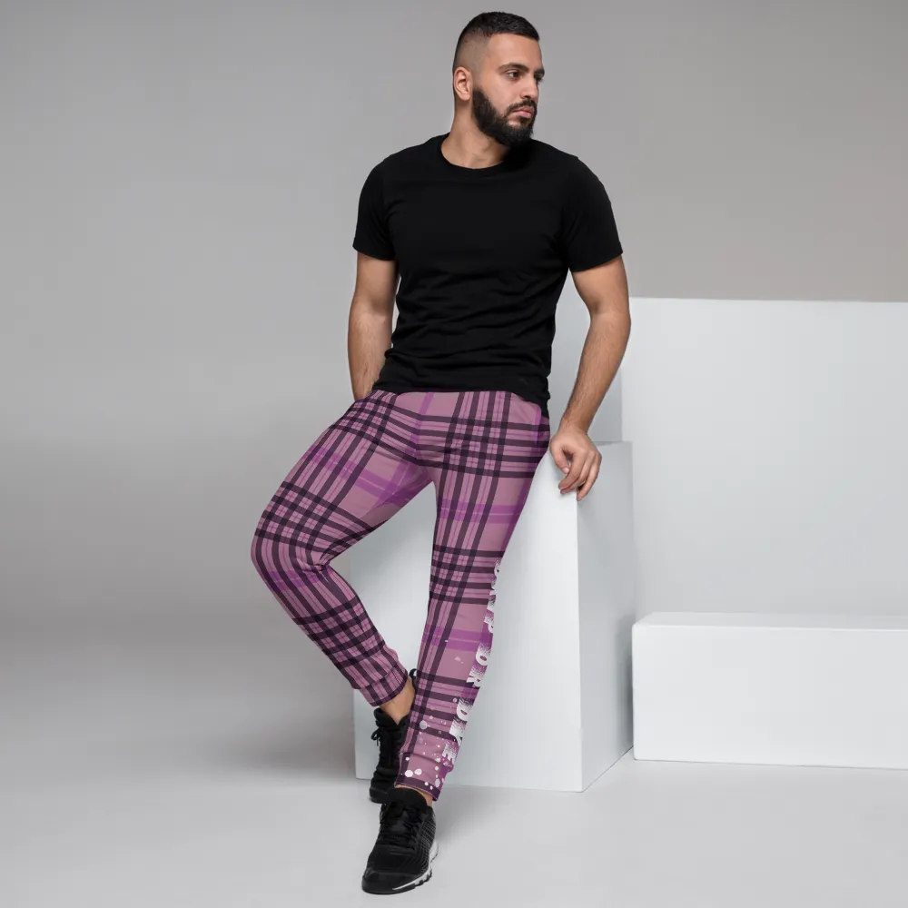 CRXWN | Drip or Dye | Plaid Season 1 Unisex Jogger Sweatpant Think Pink