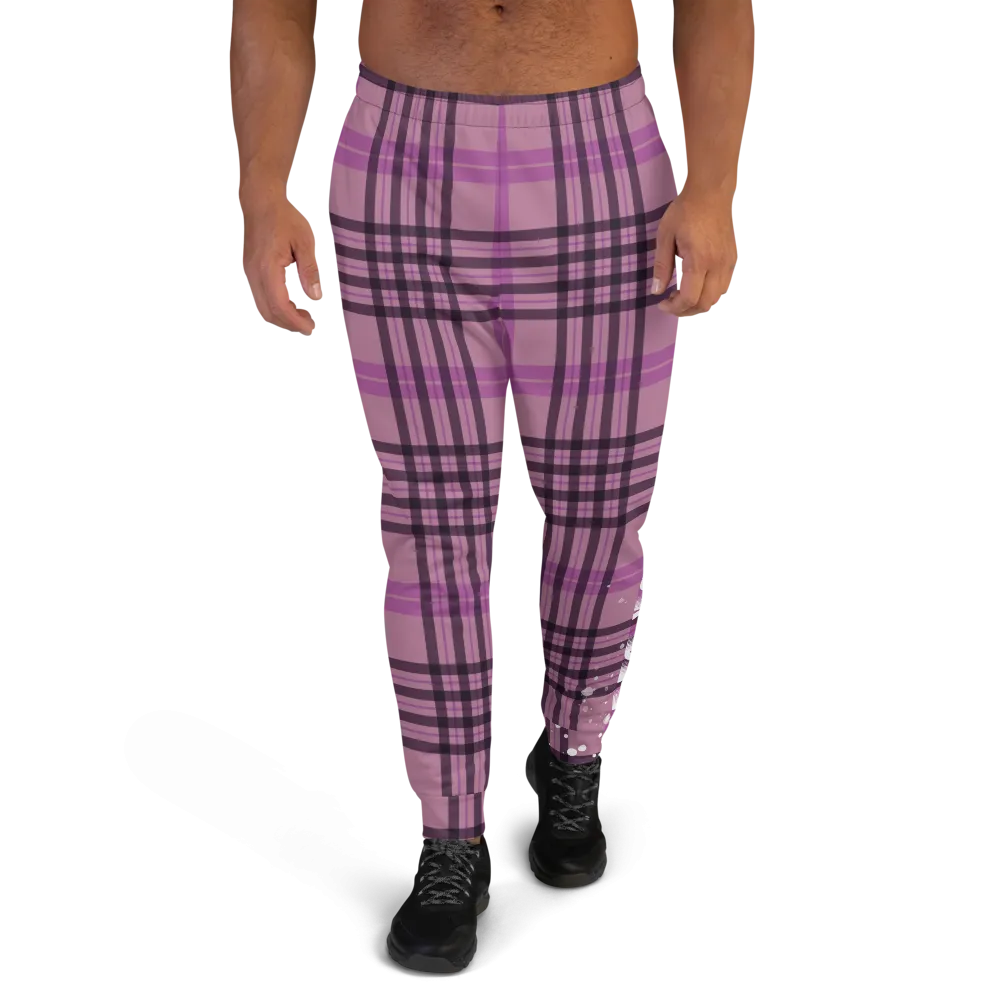 CRXWN | Drip or Dye | Plaid Season 1 Unisex Jogger Sweatpant Think Pink