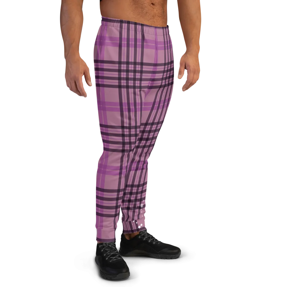 CRXWN | Drip or Dye | Plaid Season 1 Unisex Jogger Sweatpant Think Pink