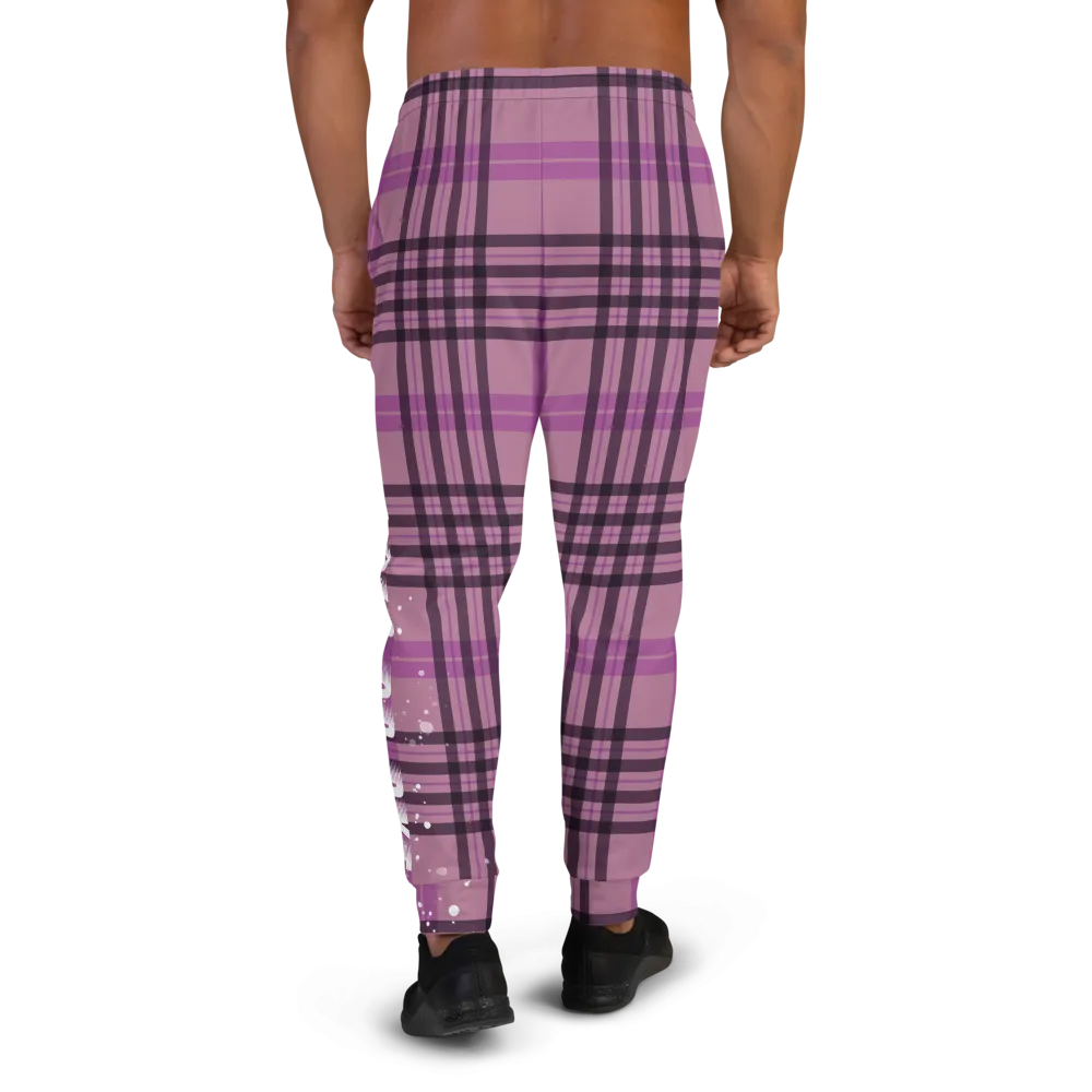 CRXWN | Drip or Dye | Plaid Season 1 Unisex Jogger Sweatpant Think Pink