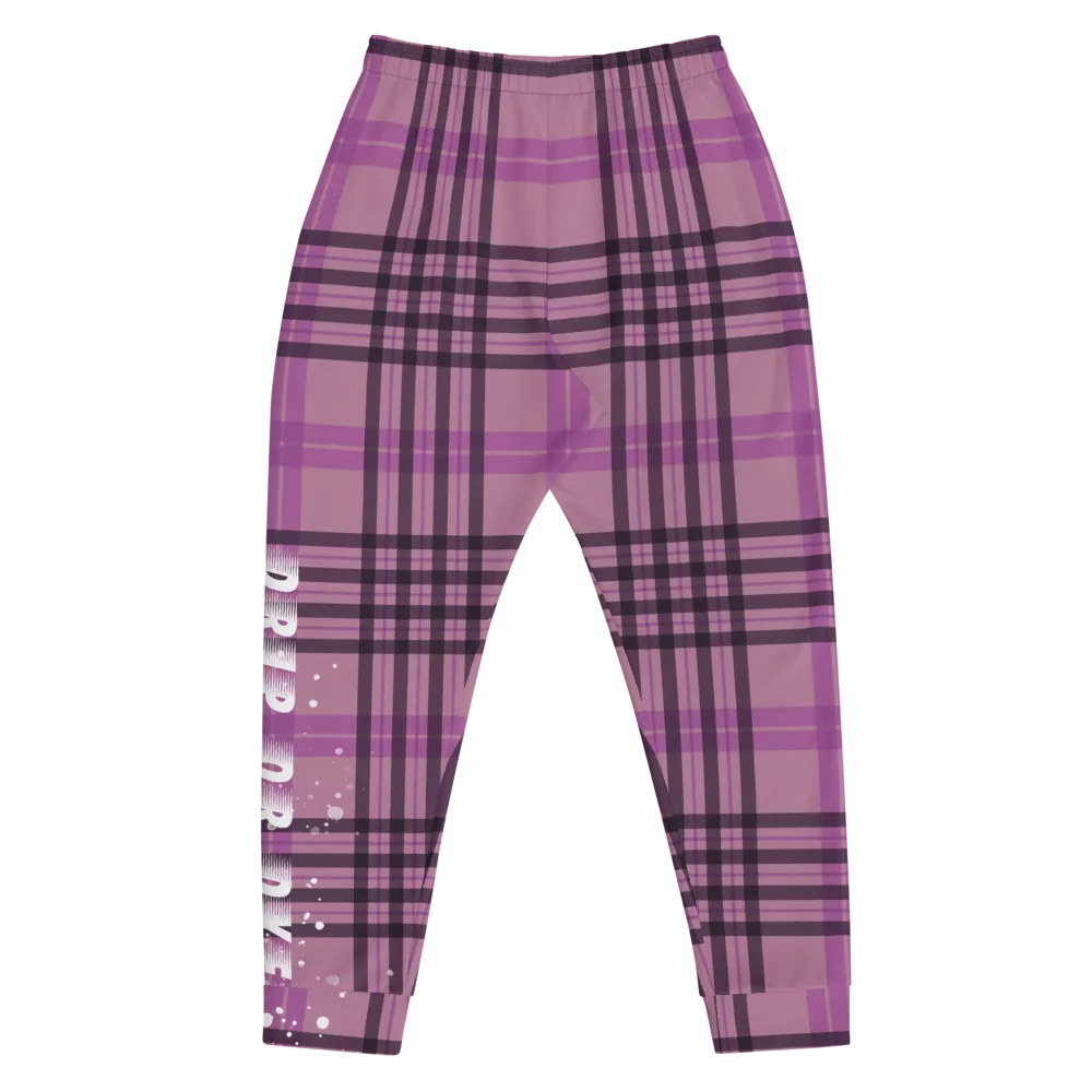 CRXWN | Drip or Dye | Plaid Season 1 Unisex Jogger Sweatpant Think Pink