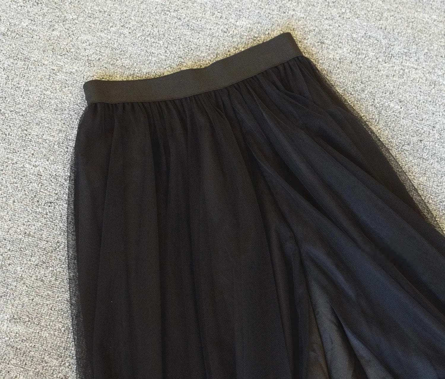 EllieHouse Adult Split Long Floor Prom Party Evening Tulle Skirt P61