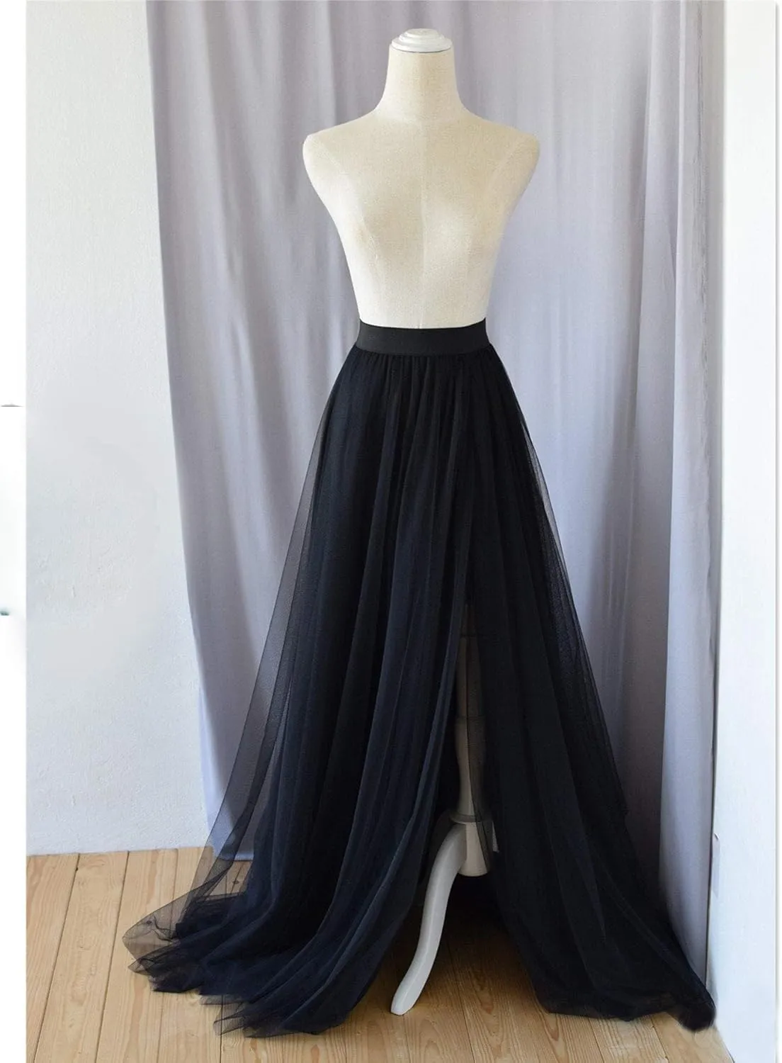 EllieHouse Adult Split Long Floor Prom Party Evening Tulle Skirt P61