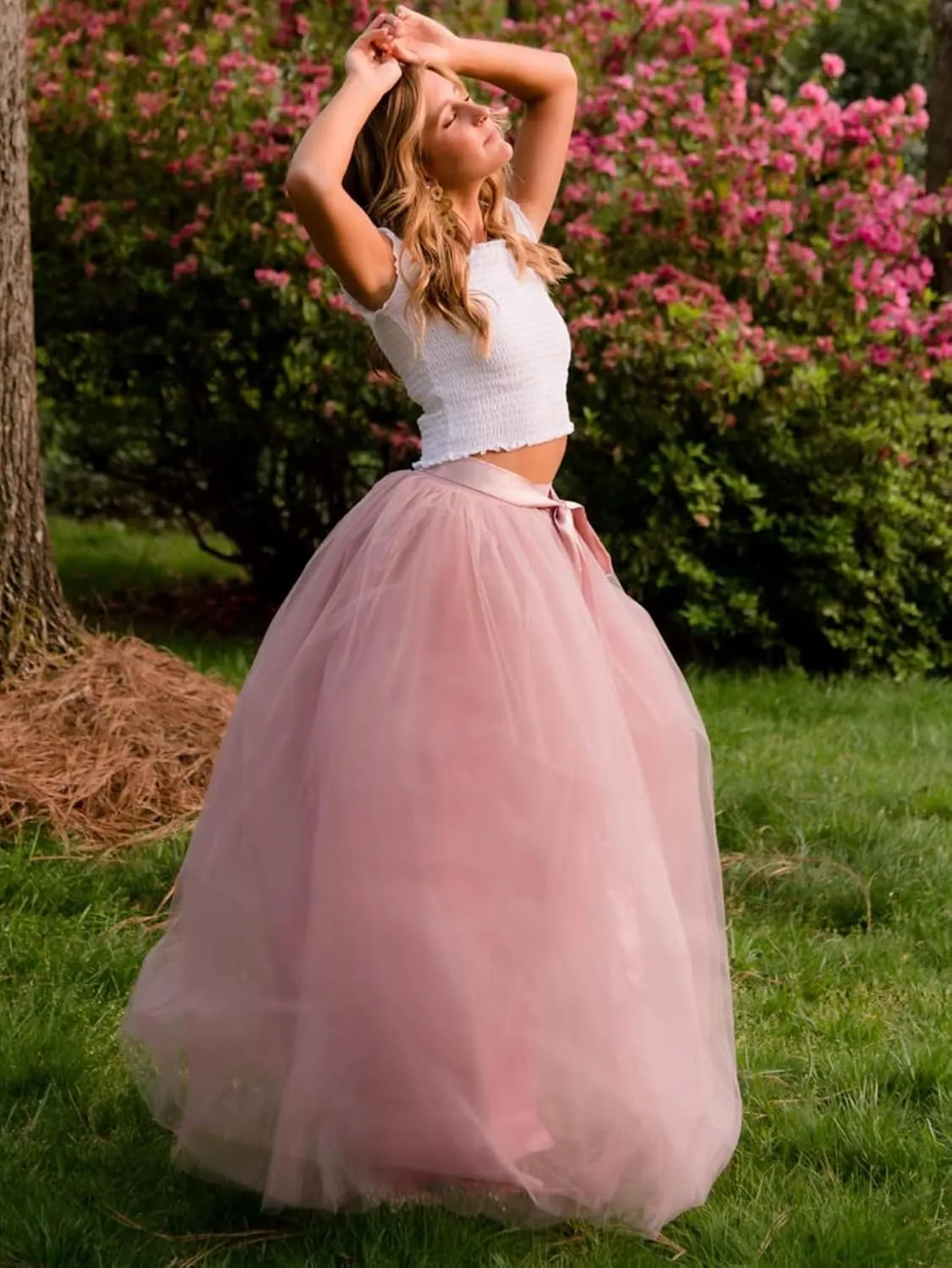 EllieHouse Womens Long Tutu Party Evening Tulle Skirt PC05