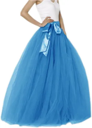 EllieHouse Womens Long Tutu Party Evening Tulle Skirt PC05