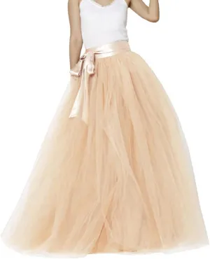 EllieHouse Womens Long Tutu Party Evening Tulle Skirt PC05