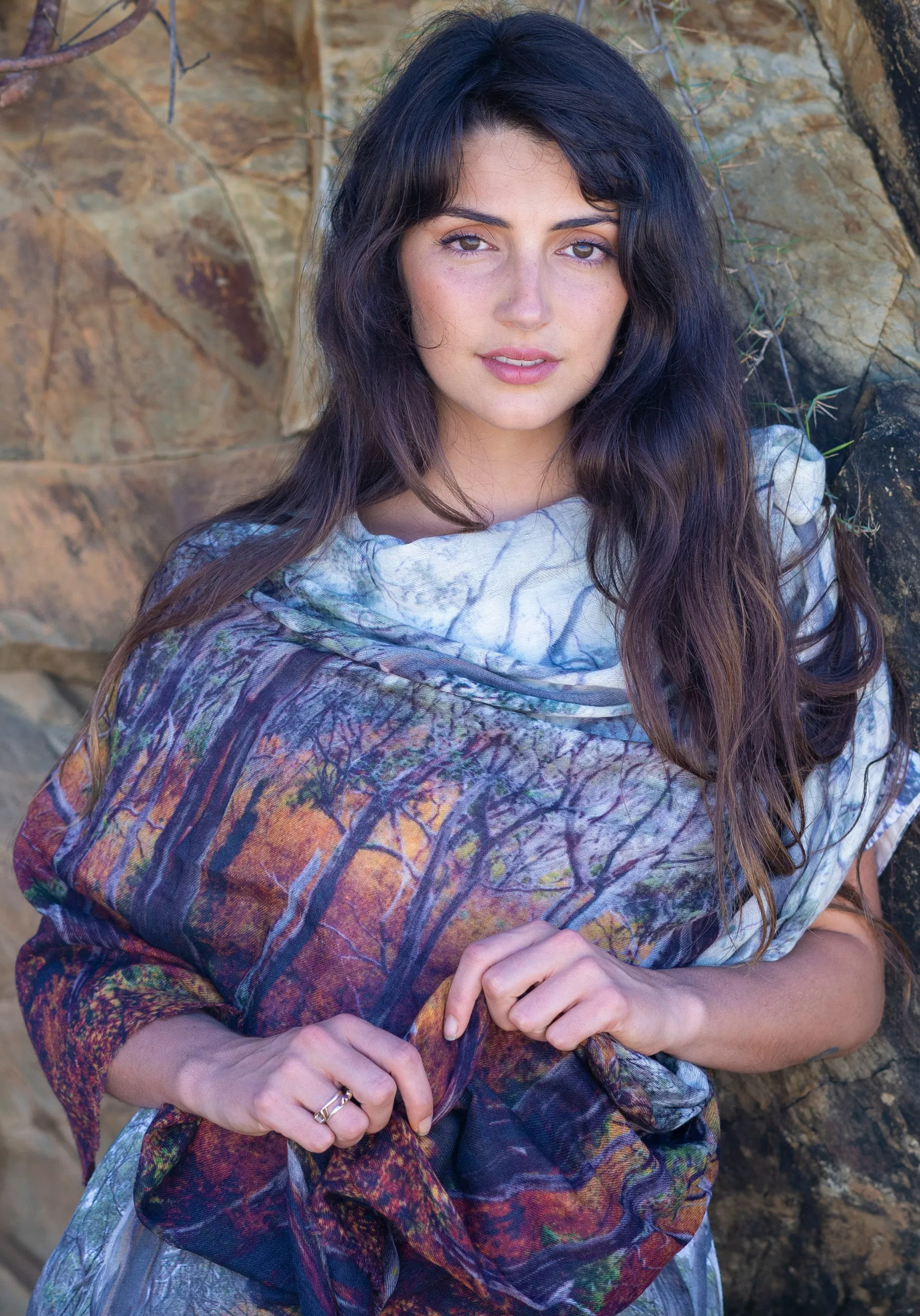 FAGUS FOREST WOOL & SILK SCARF