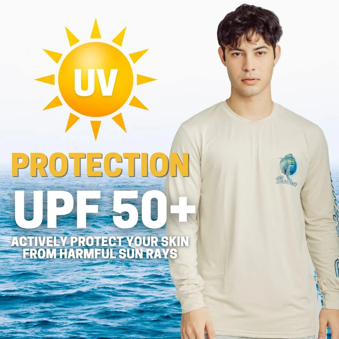 Fishing Shirts for Men, Mens Fishing Shirts Long Sleeve, UPF 50 Quick Dry, Rash Gaurd, Fishing Clothes for Men, Fishing Gear