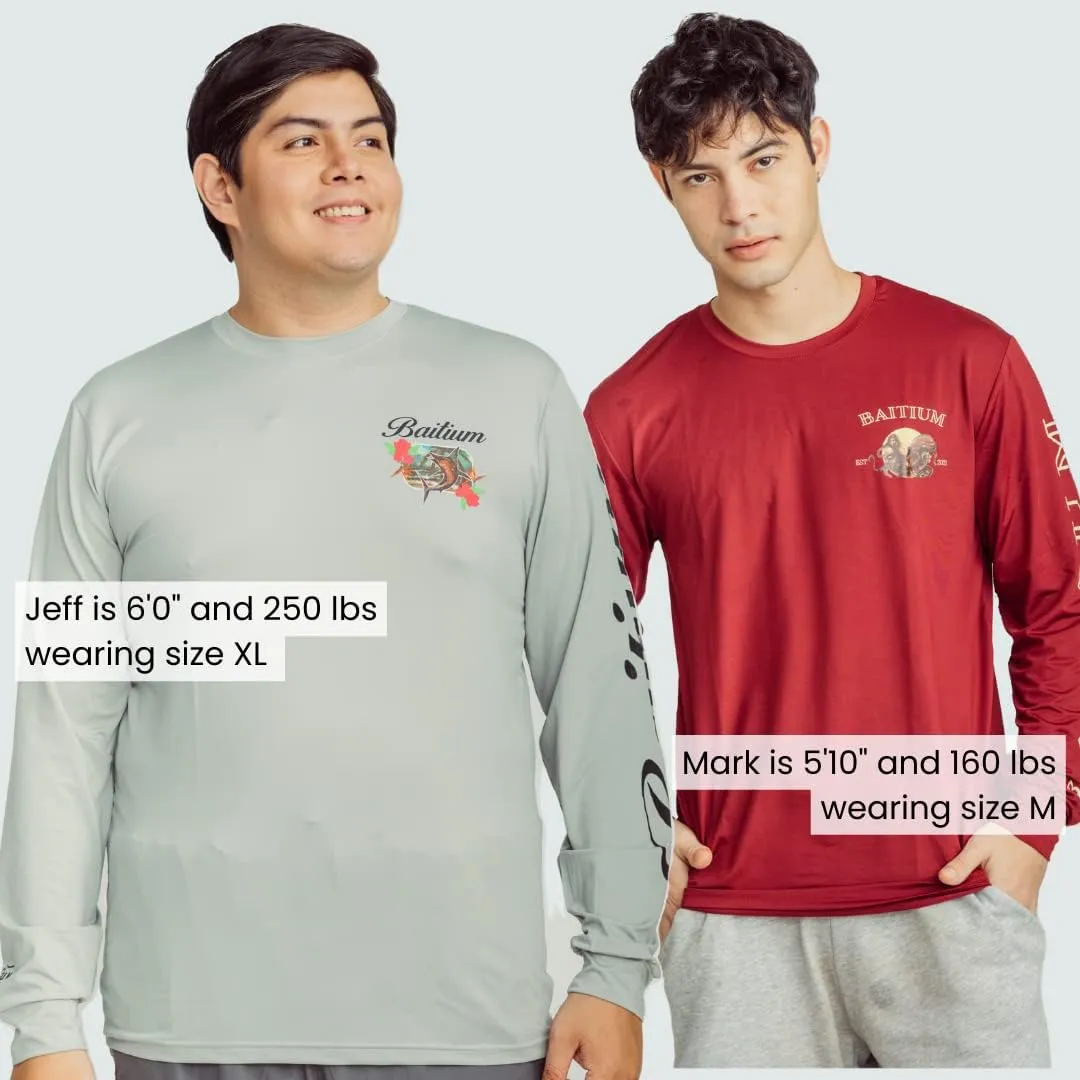 Fishing Shirts for Men, Mens Fishing Shirts Long Sleeve, UPF 50 Quick Dry, Rash Gaurd, Fishing Clothes for Men, Fishing Gear