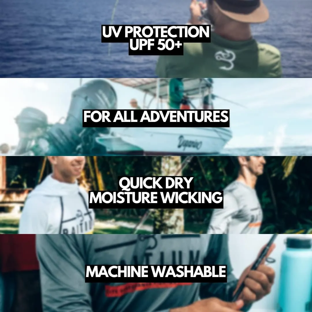 Fishing Shirts for Men, Mens Fishing Shirts Long Sleeve, UPF 50 Quick Dry, Rash Gaurd, Fishing Clothes for Men, Fishing Gear