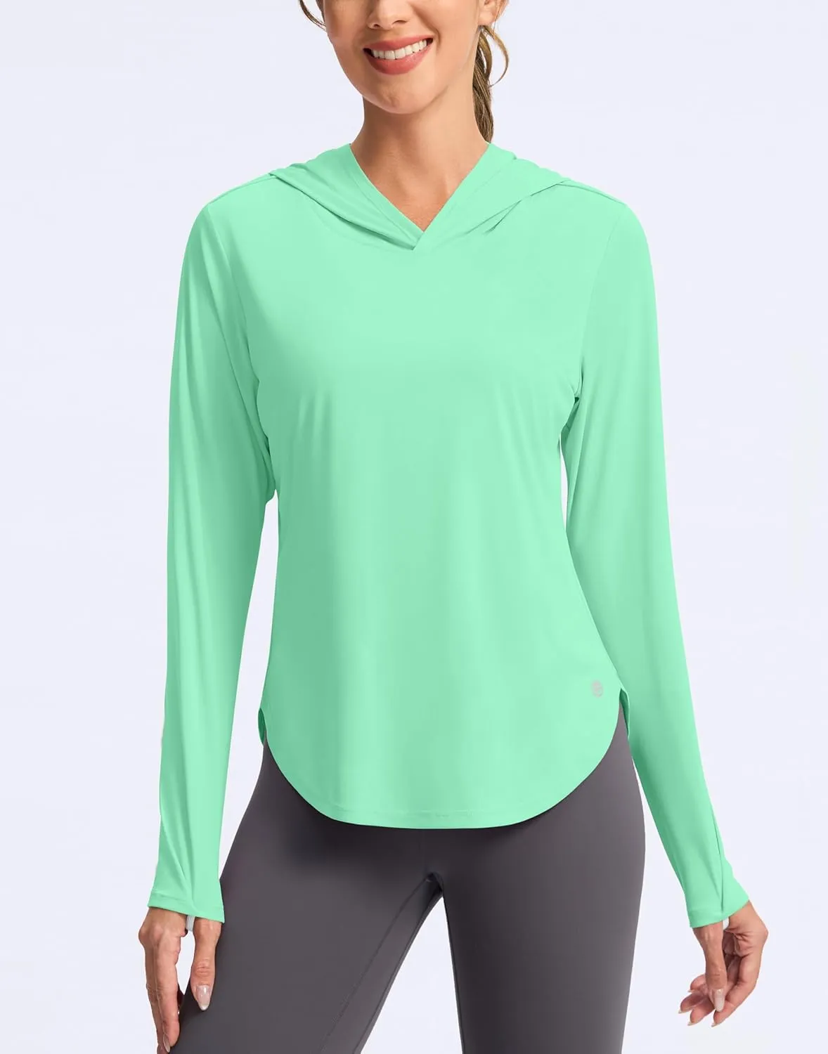 G Gradual Women's UPF 50  Sun Shirt with Hoodie Long Sleeve UV Protection Shirts Lightweight Hiking Fishing Shirts for Women