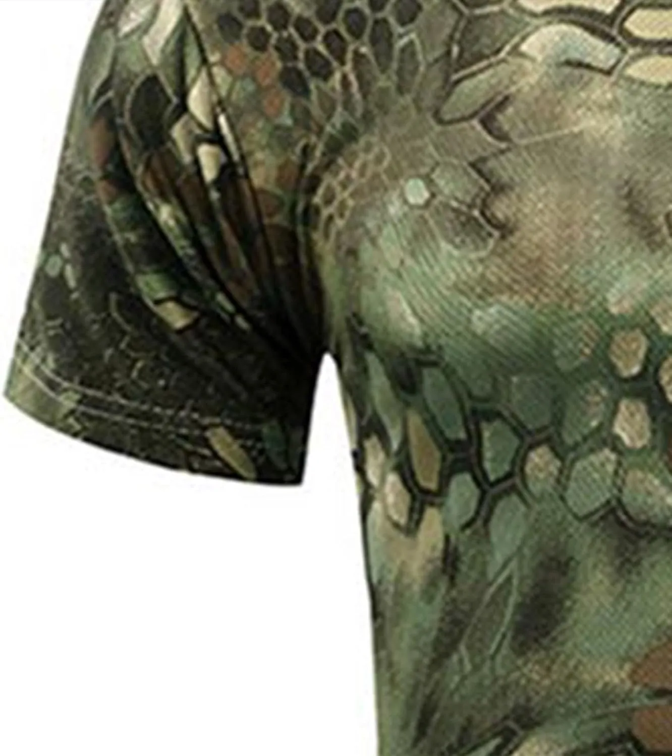 GOKKILRW Men's T Shirts Casual Camo Printed Lightweight Quick Dry Plus Size Crewneck Short Sleeve Military Hunting Tees