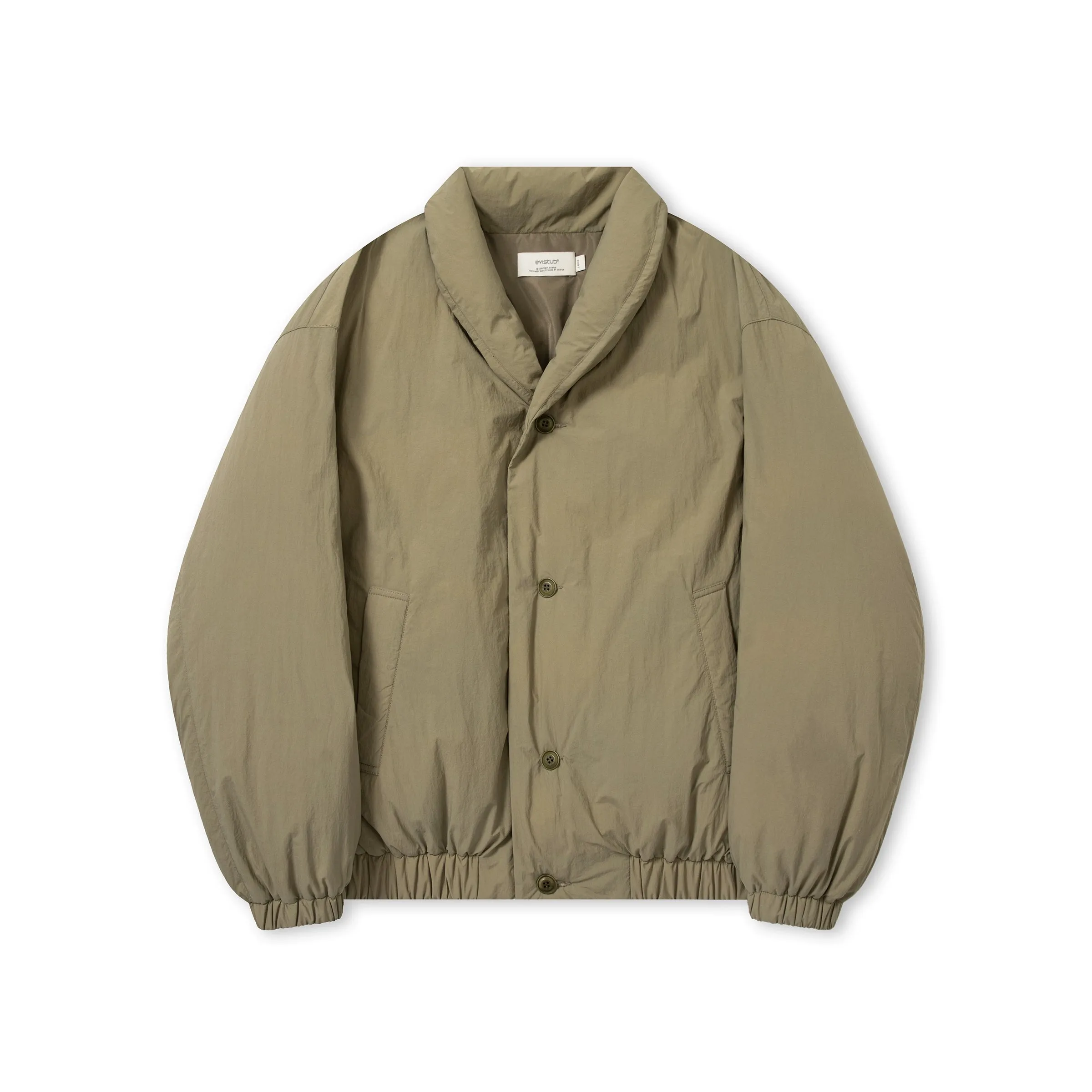 Green Fruit Collar Puffer Jacket