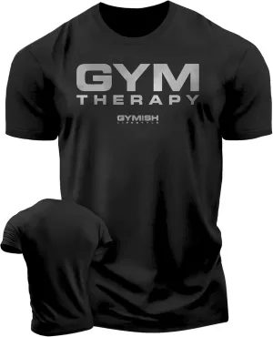 Gymish Lifestyle Gym Therapy Workout Shirts for Men, Lifting T-Shirt for Gym Workout