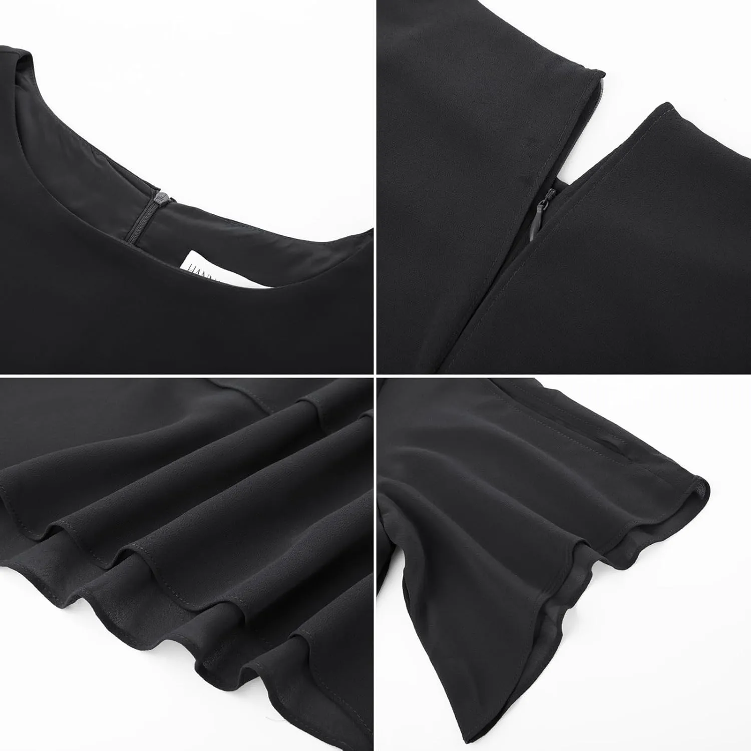 Hanna Nikole 2025 Plus Size Mother of The Bride Pant Suits 2 Piece Chiffon Sets Ruffle Asymmetric Layers Wedding Guest Outfit