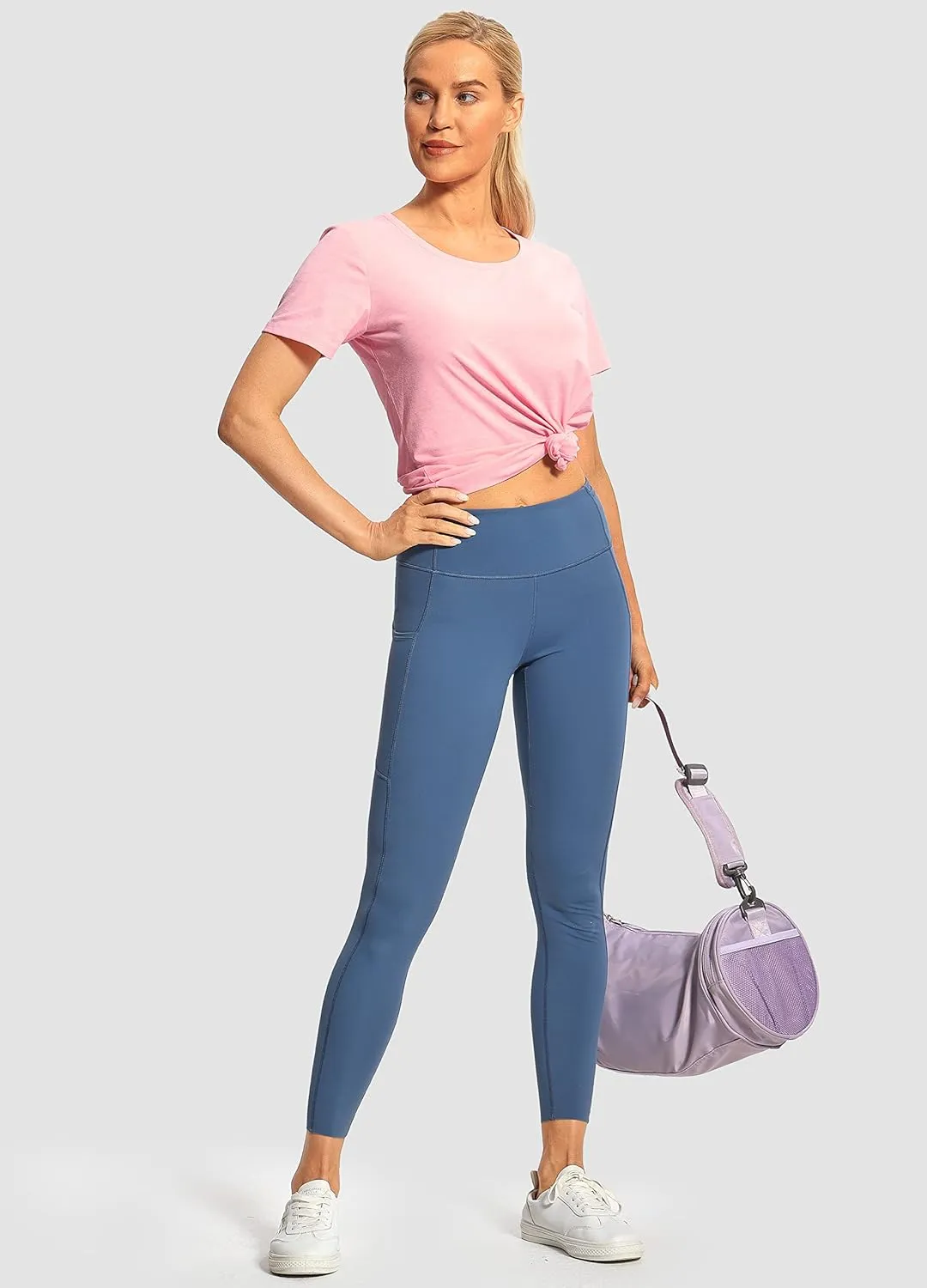 Hiverlay Workout Shirts for Women Short Sleeve Scoop Neck Tops Athletic Quick Dry Gym T-Shirts Yoga Running Tee