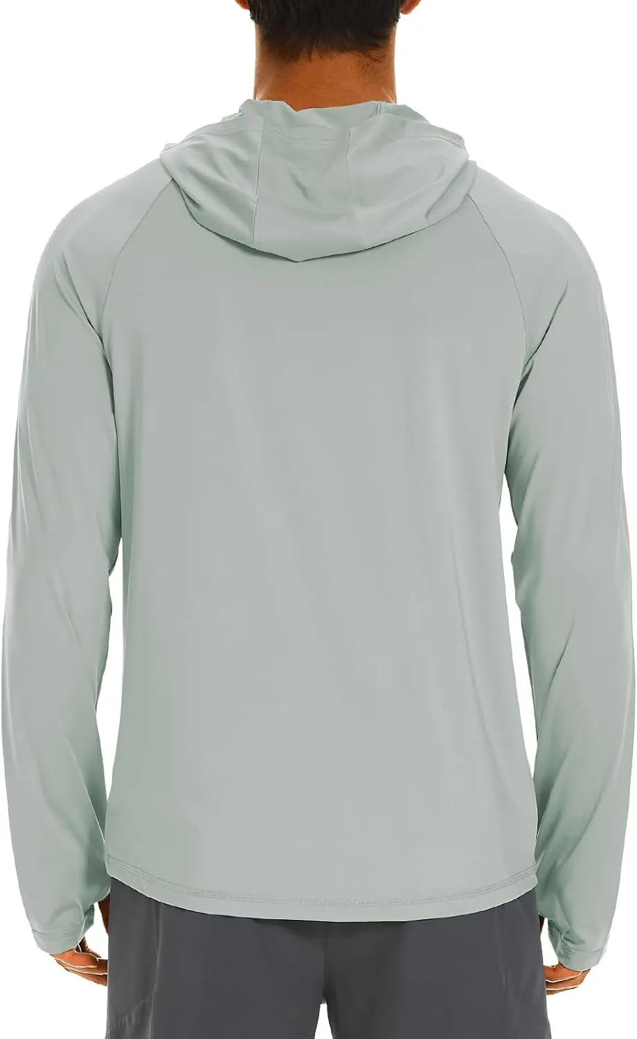 HODOSPORTS Mens UPF 50  Rash Guard Long Sleeve Swim Shirts Sun Protection Hoodie Shirt UV SPF Quick Dry T-Shirts