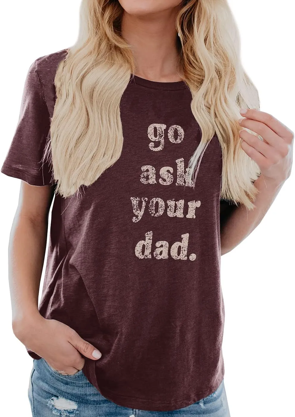 IRISGOD Womens Mom Shirt Summer Funny Short Sleeve Mommy Graphic Tees T-Shirts