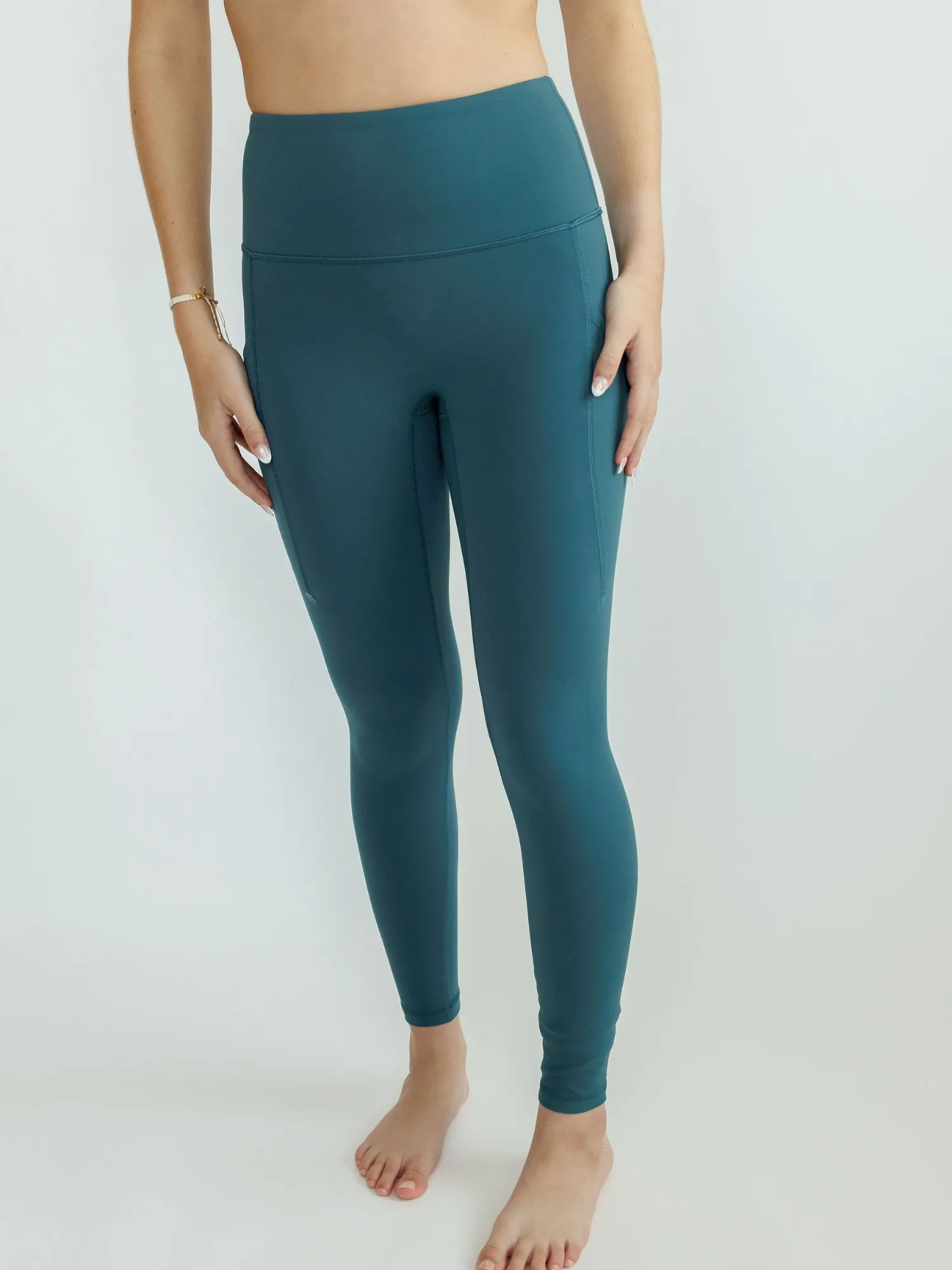 Jade Green "Marina" High Rise Pocket Legging