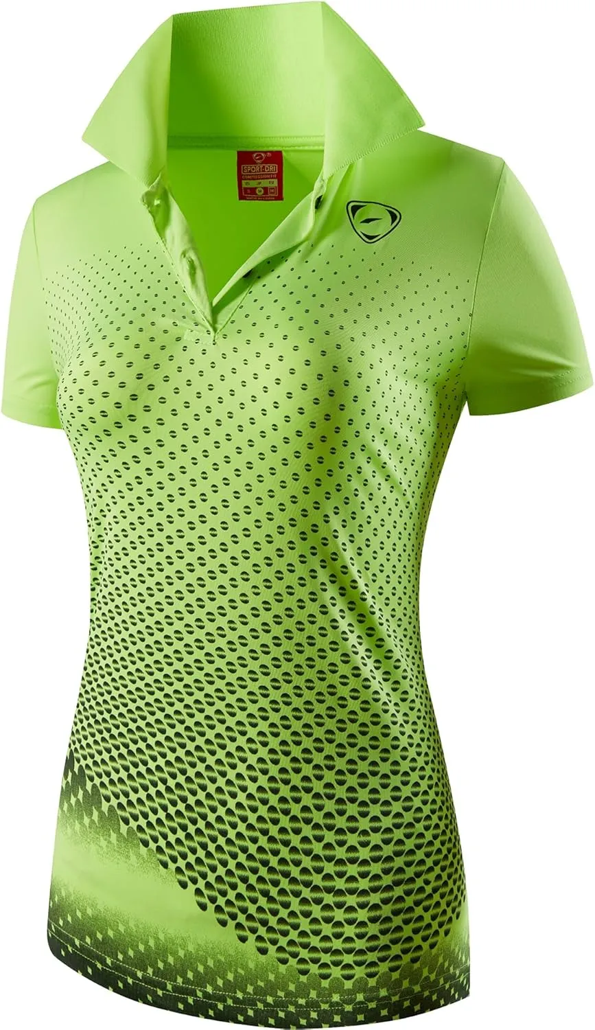 jeansian Women's Sport Polo Tee Shirts T-Shirts Tshirt Tops Poloshirt Golf Tennis Bowling Jersey Quick Dry SWT251