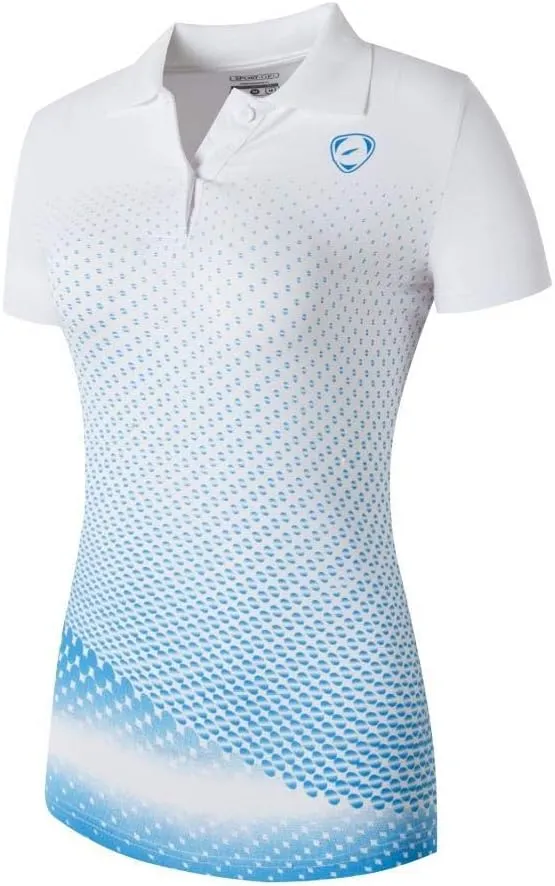 jeansian Women's Sport Polo Tee Shirts T-Shirts Tshirt Tops Poloshirt Golf Tennis Bowling Jersey Quick Dry SWT251