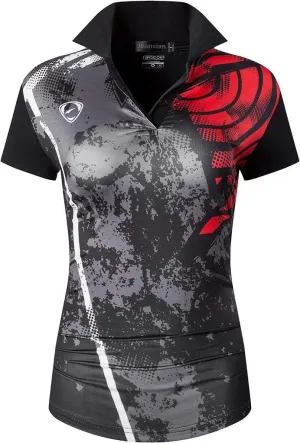 jeansian Women's Sport Polo Tee Shirts T-Shirts Tshirt Tops Poloshirt Golf Tennis Bowling Jersey Quick Dry SWT251