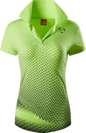 jeansian Women's Sport Polo Tee Shirts T-Shirts Tshirt Tops Poloshirt Golf Tennis Bowling Jersey Quick Dry SWT251