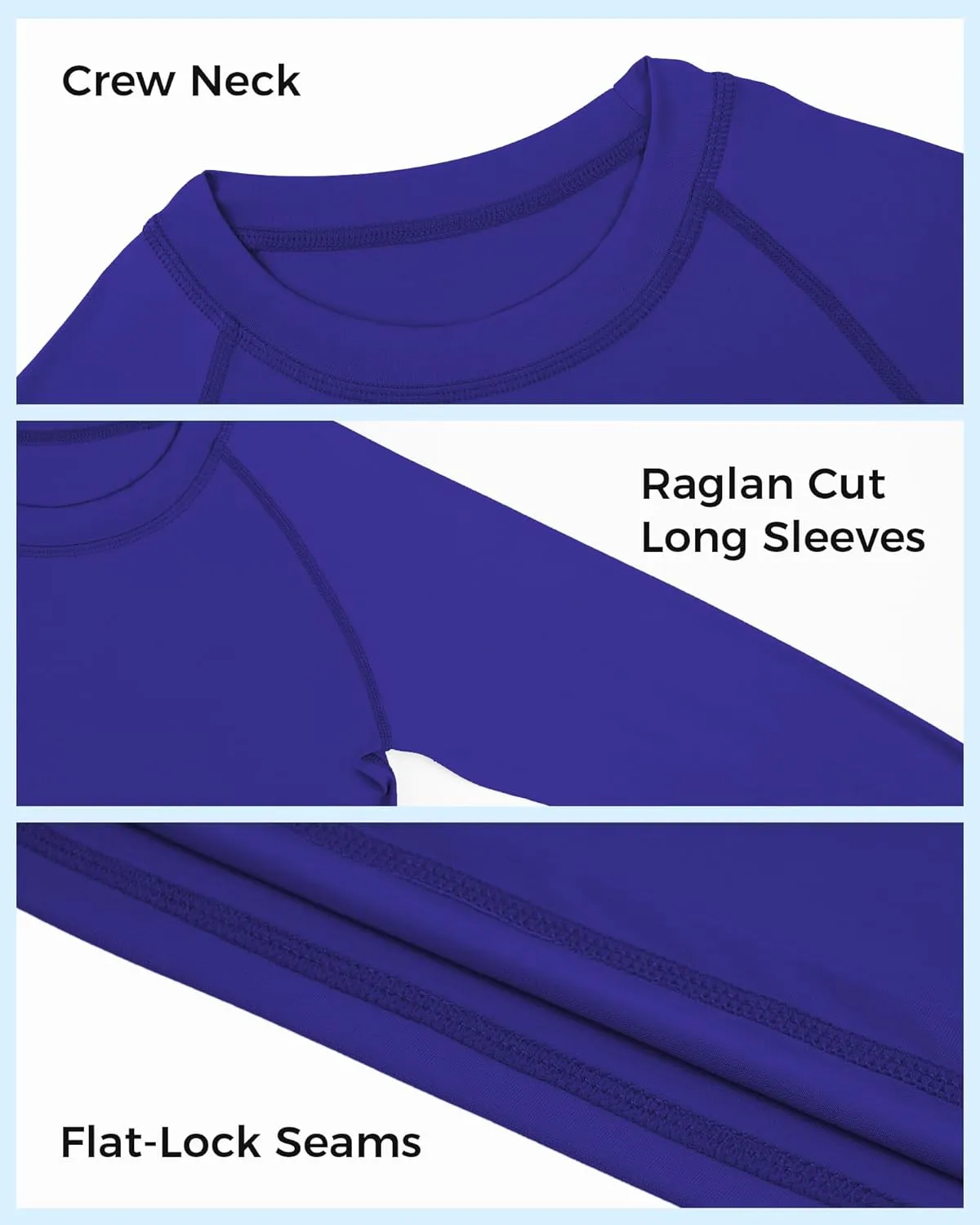 JOCMIC Boys Rash Guard Long Sleeve Swim Shirt UPF 50  Sun Protection Quick Dry Swimming Shirt for Kids