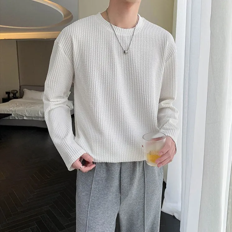 [Korean Style] 6 Colors Long Sleeved Knit Sweatshirts