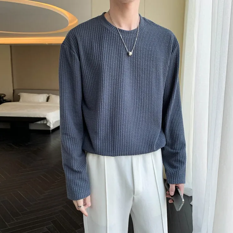 [Korean Style] 6 Colors Long Sleeved Knit Sweatshirts
