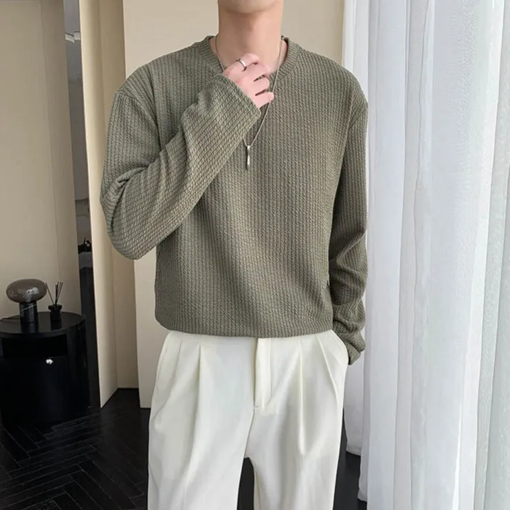 [Korean Style] 6 Colors Long Sleeved Knit Sweatshirts