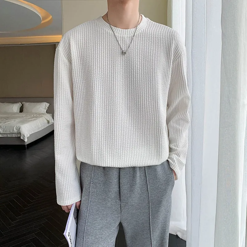[Korean Style] 6 Colors Long Sleeved Knit Sweatshirts