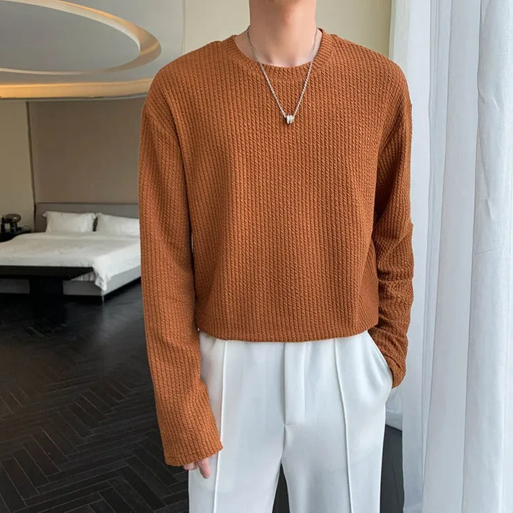 [Korean Style] 6 Colors Long Sleeved Knit Sweatshirts
