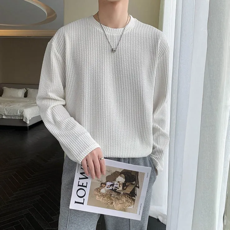 [Korean Style] 6 Colors Long Sleeved Knit Sweatshirts