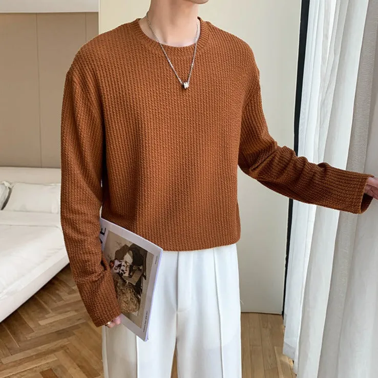 [Korean Style] 6 Colors Long Sleeved Knit Sweatshirts