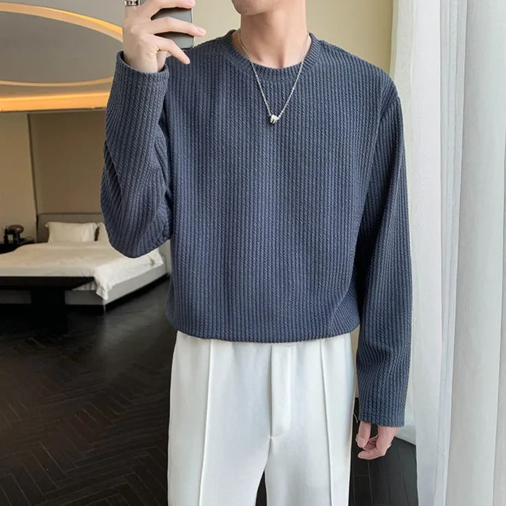 [Korean Style] 6 Colors Long Sleeved Knit Sweatshirts