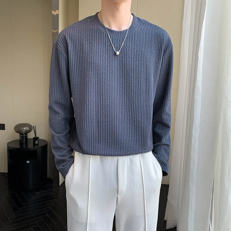 [Korean Style] 6 Colors Long Sleeved Knit Sweatshirts