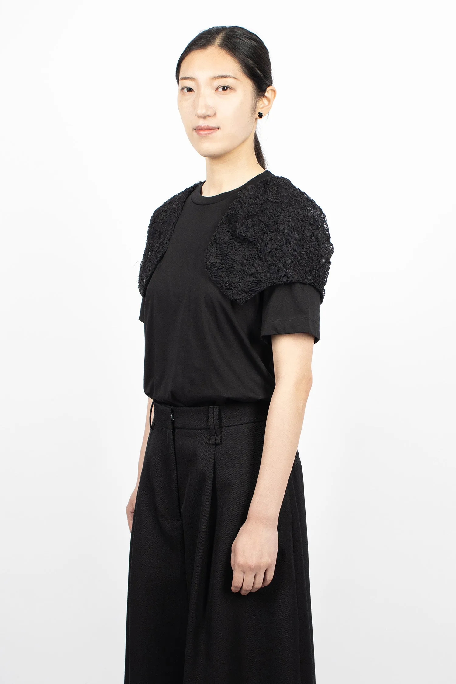 Lace Caps Boy T-Shirt Black